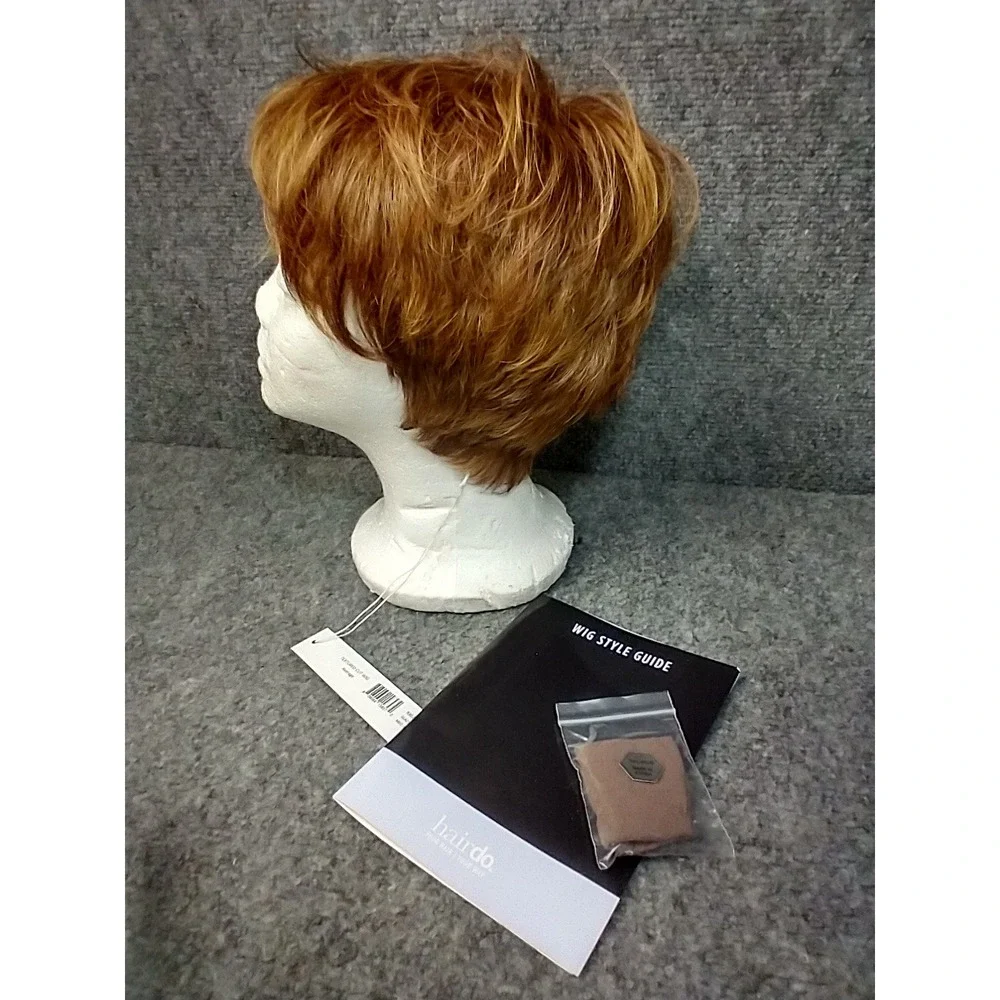 Hairdo Textured Cut Wig Women Average Glazed Cinnamon Red Ginger Pixie R3025S+